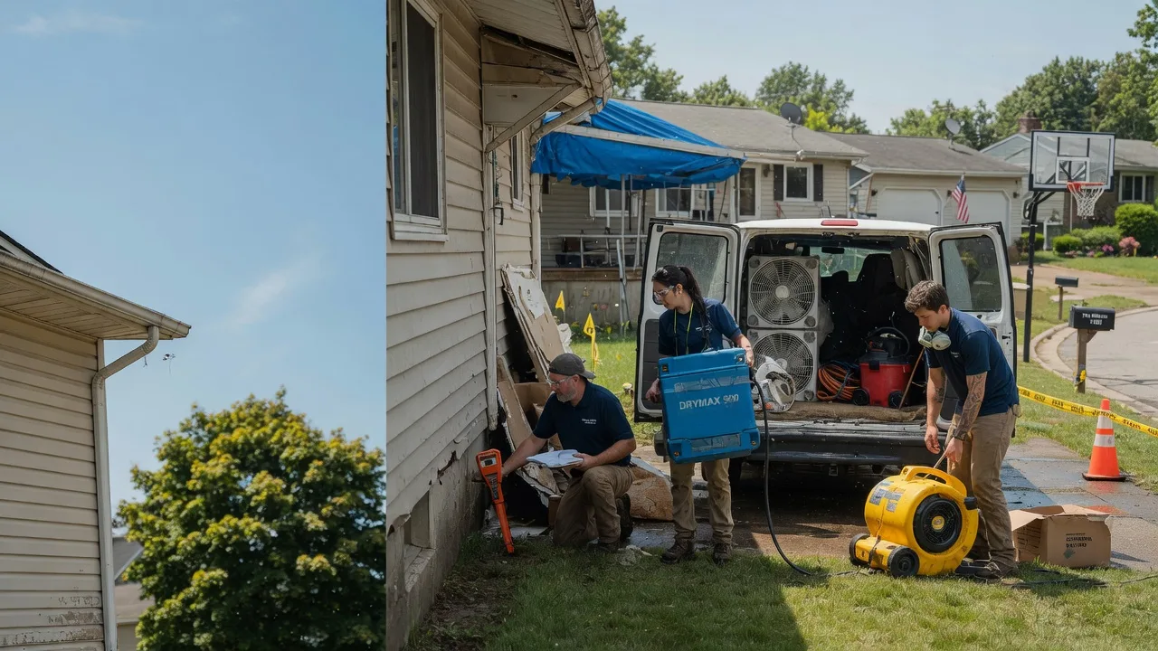 Ceiling Leak Cleanup in Paris, OH near me